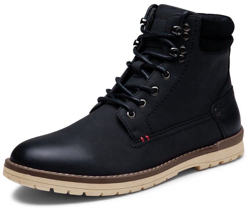 Vostey Men's Chukka Boots Motorcycle Casual Hiking Boot for Men(BMY671B Black 11.5) - Image 1